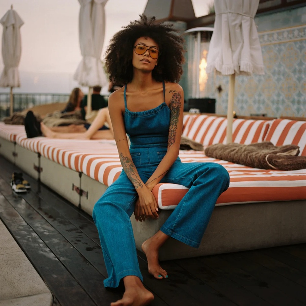 Stoned Immaculate Jean Genie Denim Jumpsuit